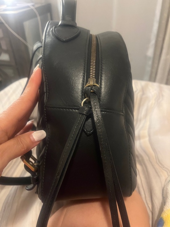 Gucci Black Chevron Leather GG Logo Mini Backpack main image 4